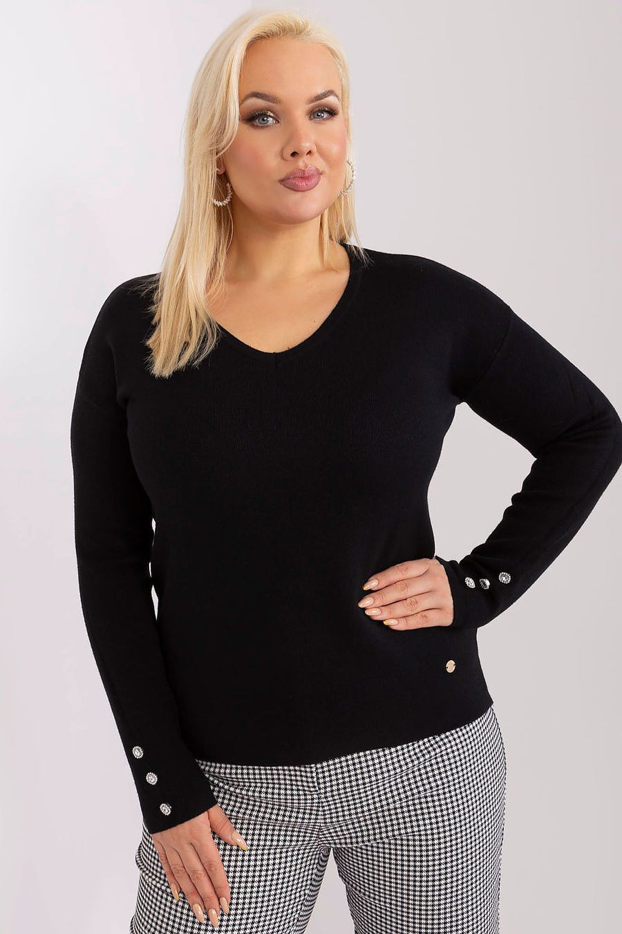  Chandail plus size model 190087 Factory Price 
