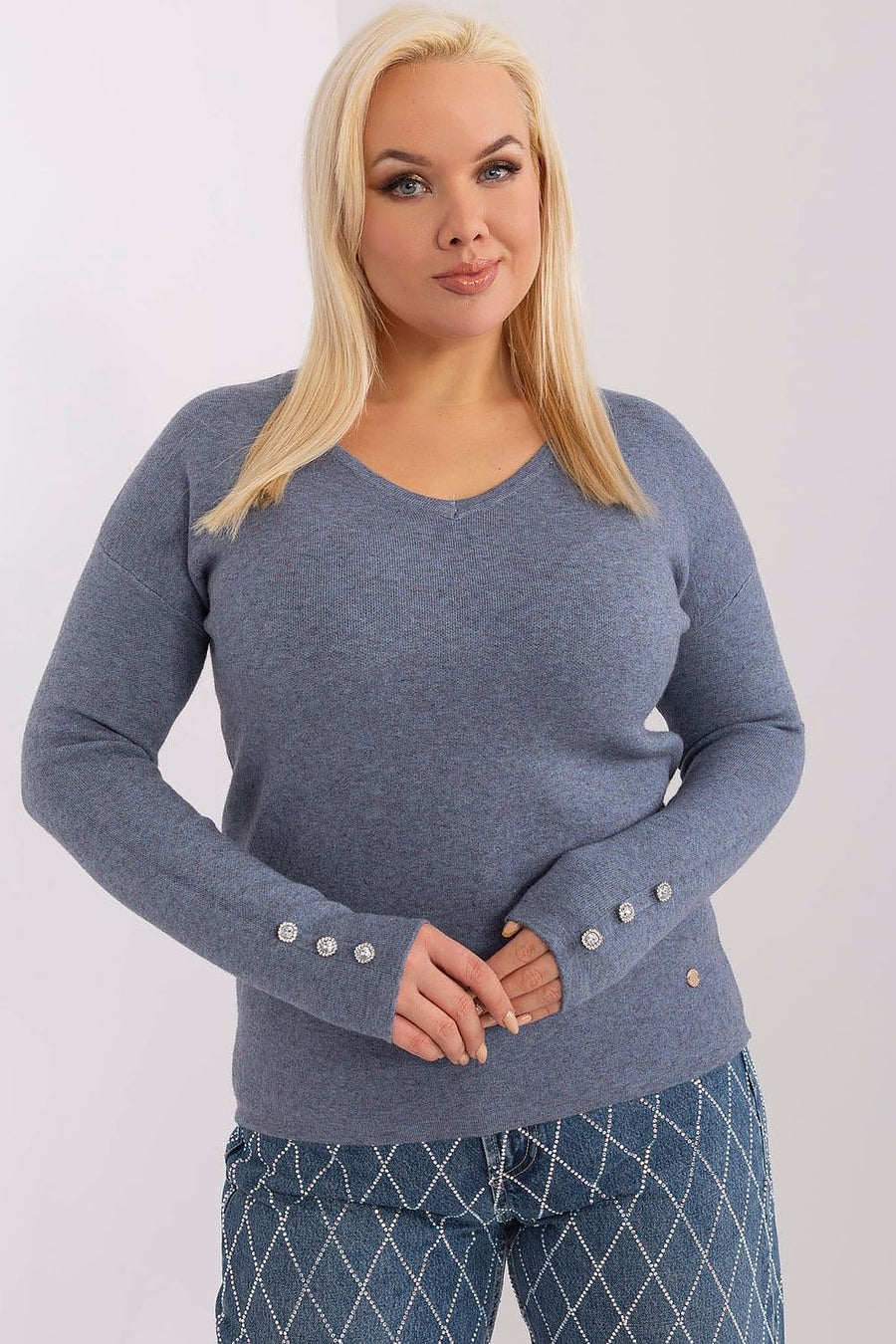  Chandail plus size model 190091 Factory Price 