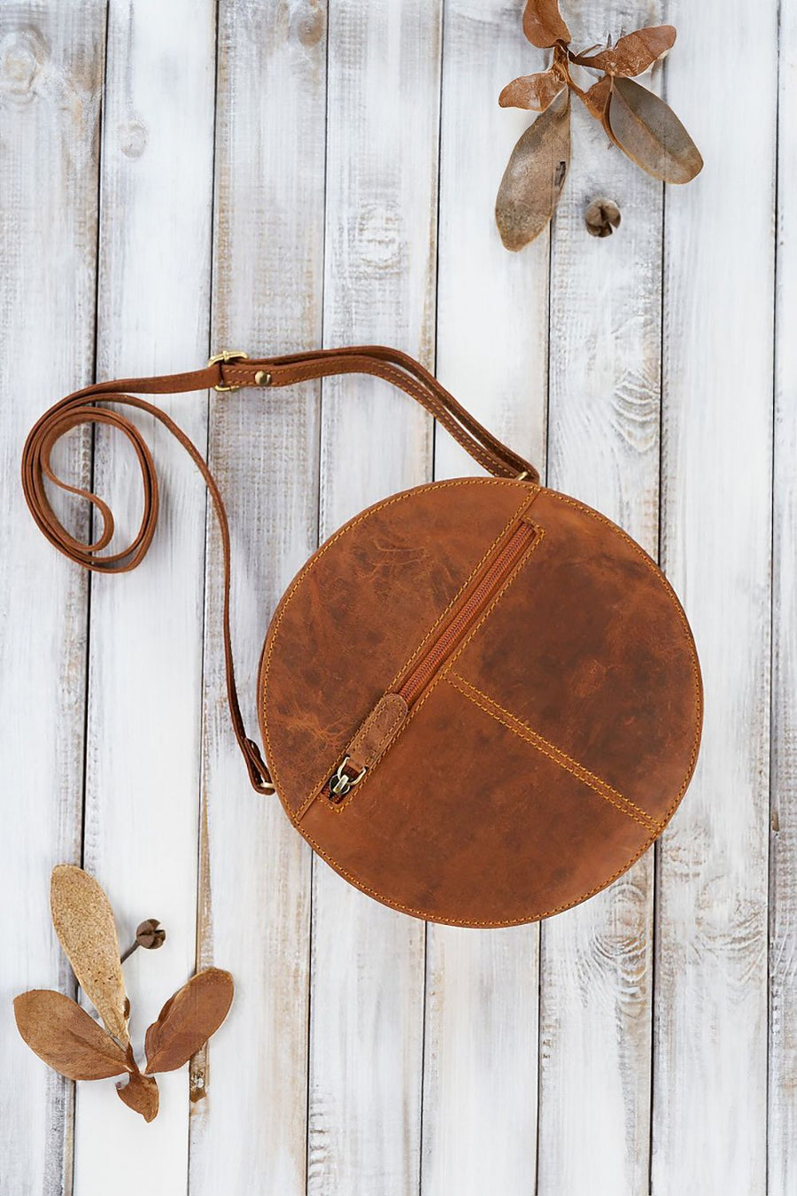  Sac en cuir naturel model 191522 Galanter 