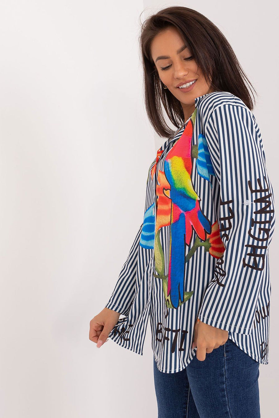  Chemise manche longue model 194187 Italy Moda 
