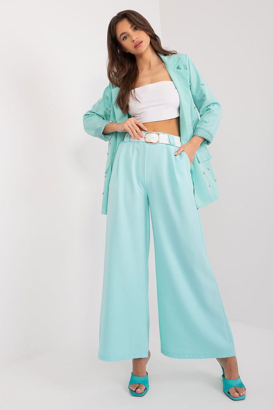  Pantalon femme model 195317 Italy Moda 