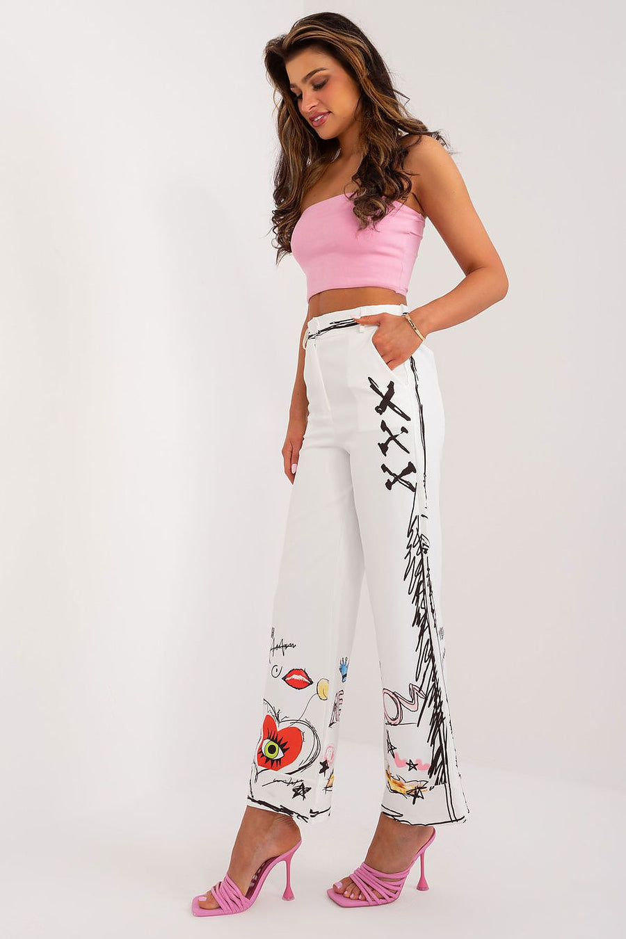  Pantalon femme model 196577 Italy Moda 