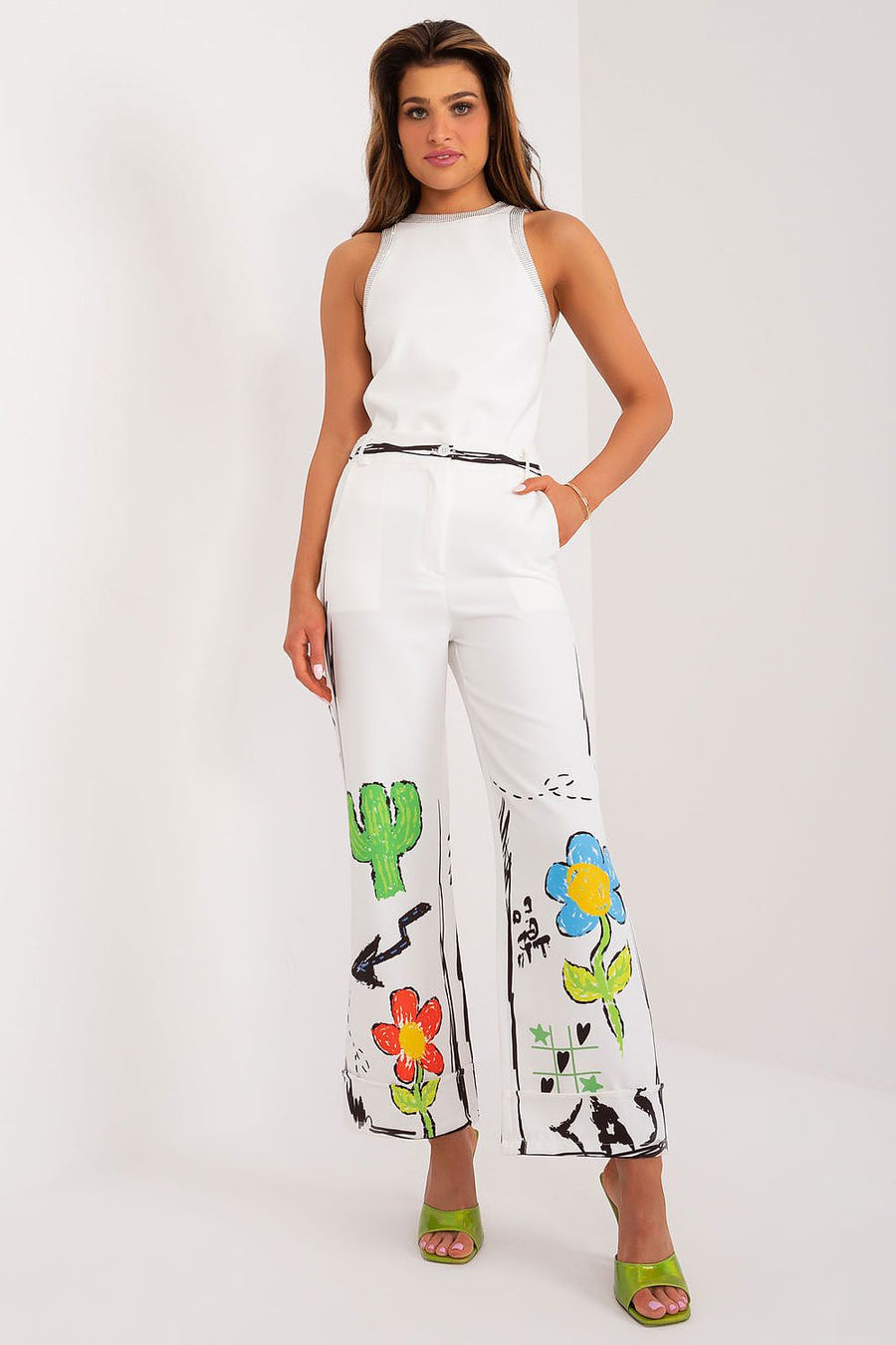  Pantalon femme model 196578 Italy Moda 