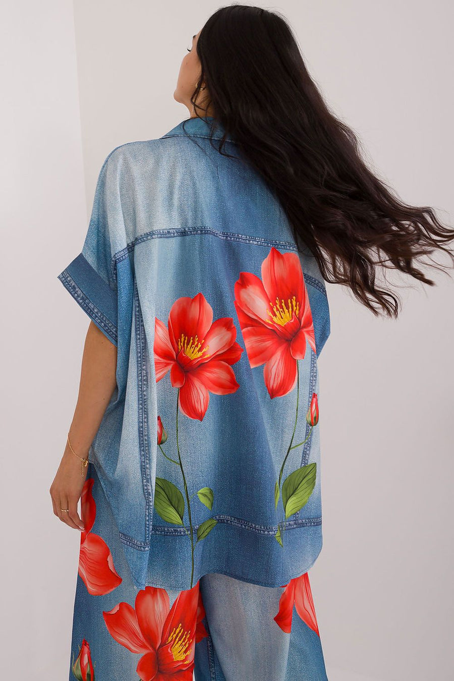 Chemise manche courte model 198386 Italy Moda 