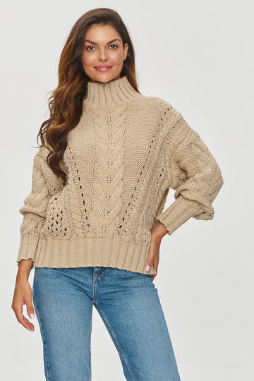  Col roulé model 201816 Makadamia 
