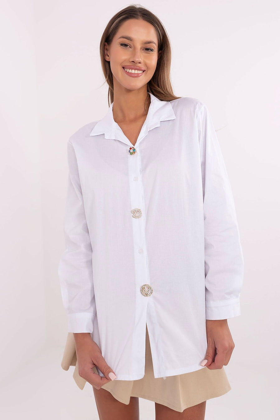 Chemise manche longue model 204395 Italy Moda 