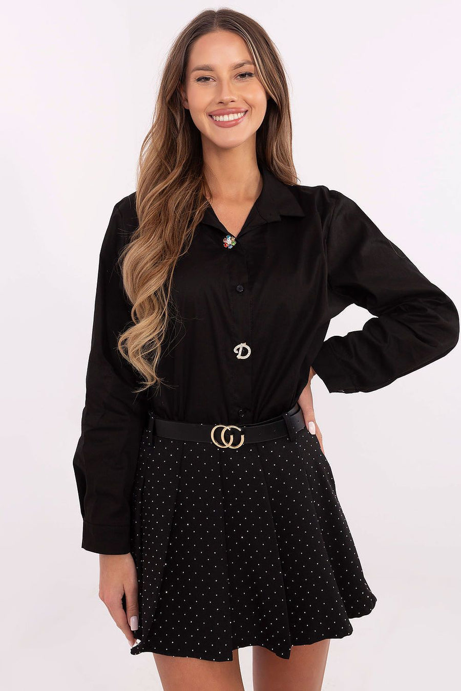  Chemise manche longue model 204396 Italy Moda 