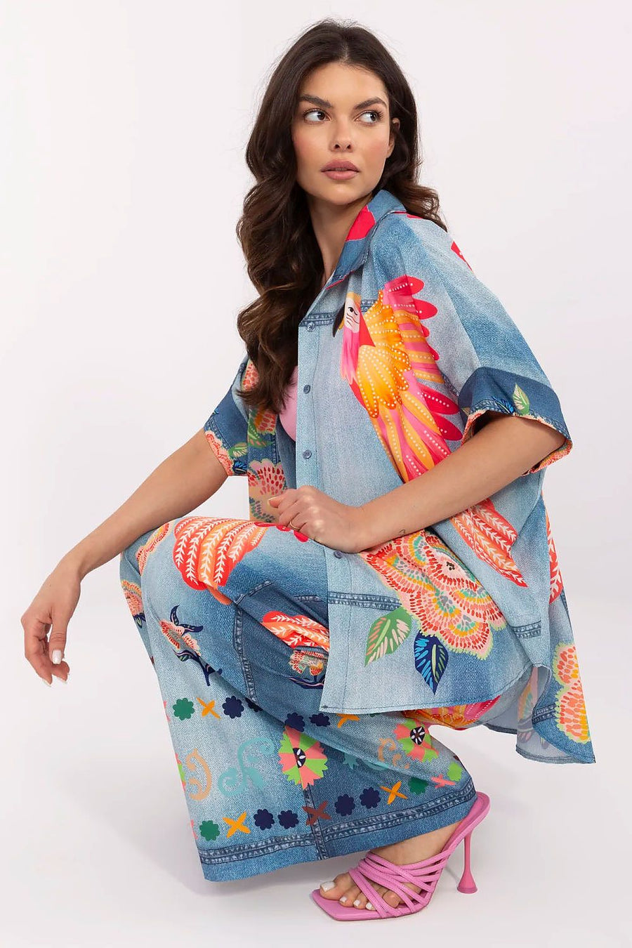  Chemise manche courte model 210033 Italy Moda 