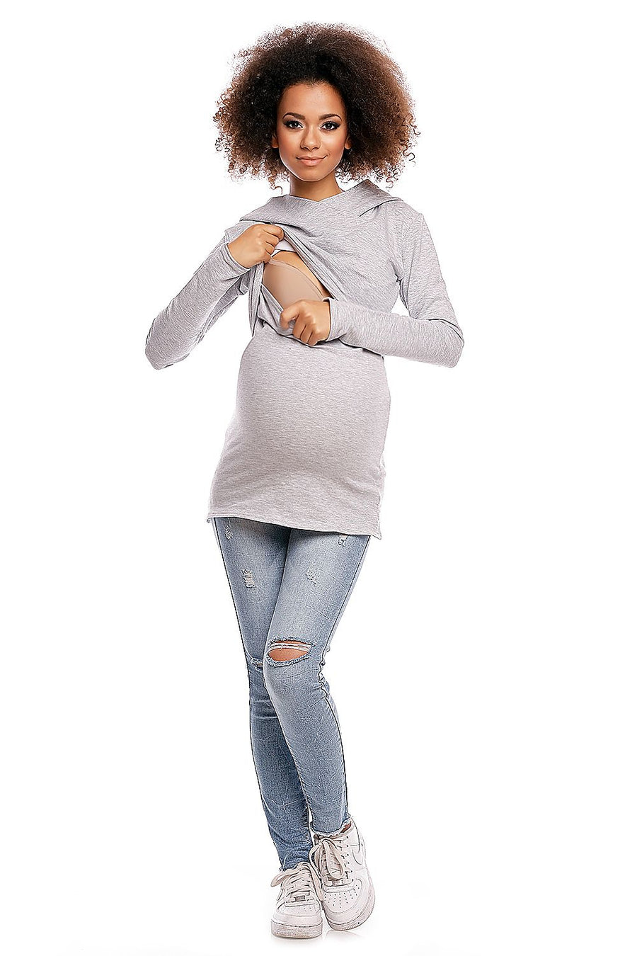  Sweatshirt grossesse model 84459 PeeKaBoo 